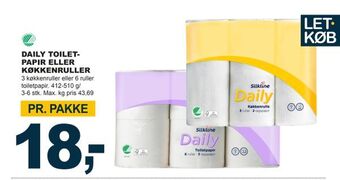 Daily toiletpapir eller køkkenruller