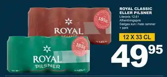 Let-Køb Royal classic eller pilsner tilbud