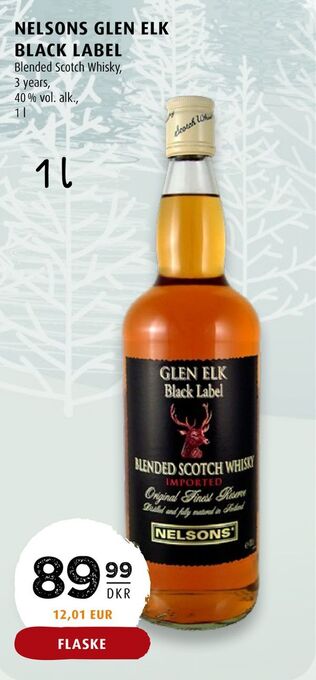 Scandinavian Park Nelsons glen elk black label tilbud