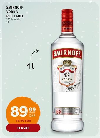 Scandinavian Park Smirnoff vodka red label tilbud