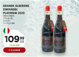Scandinavian Park Grande alberone zinfandel platinum 2020 tilbud