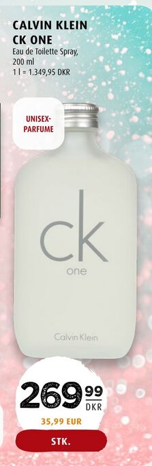 Scandinavian Park Calvin klein ck one tilbud