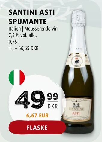 Scandinavian Park Santini asti spumante tilbud