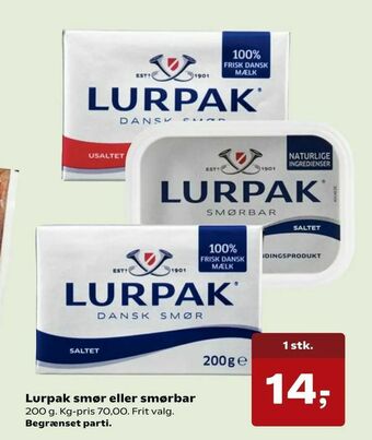 Lurpak smør eller smørbar