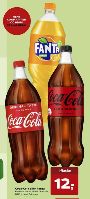 Dagli'Brugsen Coca-Cola eller Fanta tilbud