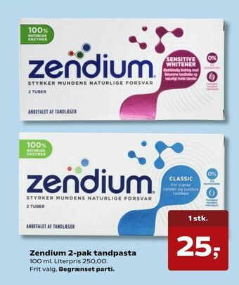 Dagli'Brugsen Zendium 2-pak tandpasta tilbud