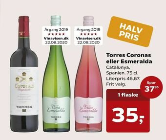 Dagli'Brugsen Torres Coronas eller Esmeralda tilbud