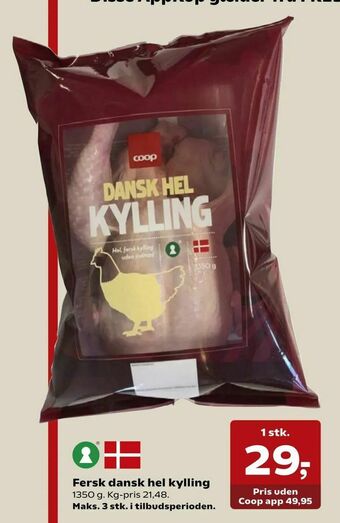Dagli'Brugsen Fersk dansk hel kylling tilbud
