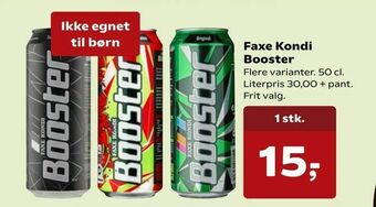 Dagli'Brugsen Faxe Kondi Booster tilbud