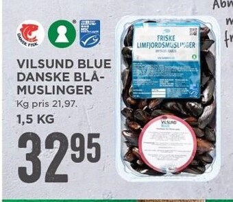 MENY Vilsund blue danske blåmuslinger tilbud