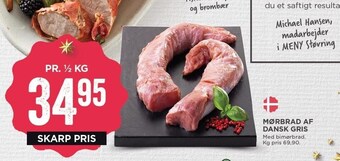 MENY Mørbrad af dansk gris tilbud