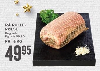 MENY Rå rullepølse tilbud