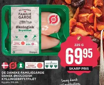 MENY Dansk øko kyllingebrystfilet tilbud