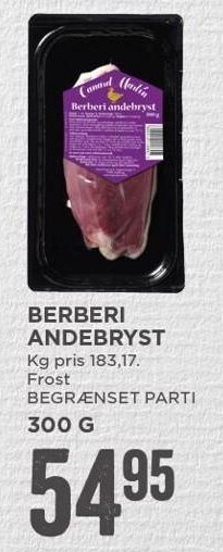MENY Berberi andebryst tilbud