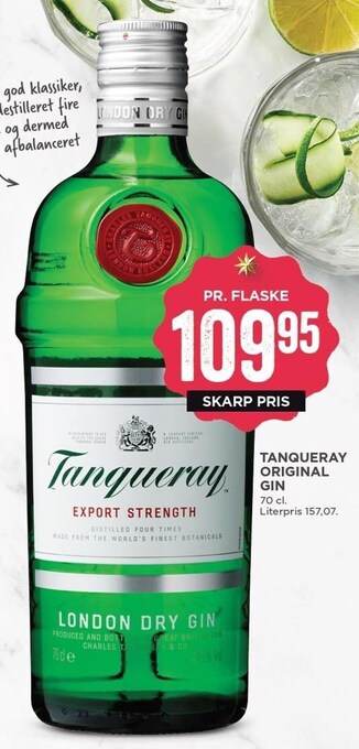 MENY Tanqueray original gin tilbud