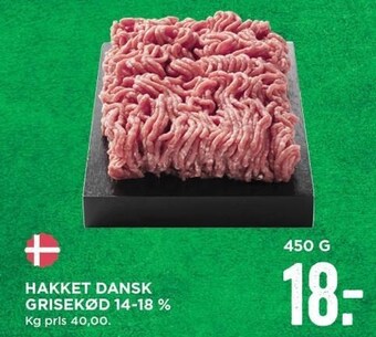 MENY Hakket dansk grisekød tilbud