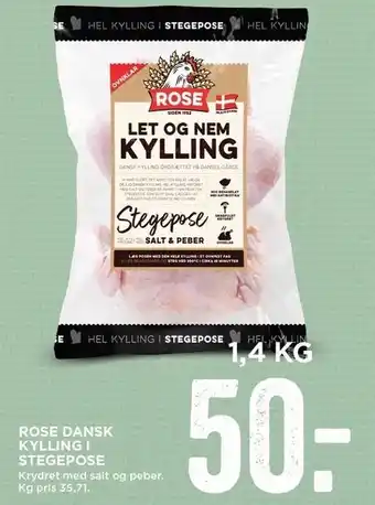 MENY Dansk kylling i stegepose tilbud