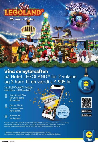 Lidl Vind en nytårsaften på hotel legoland tilbud