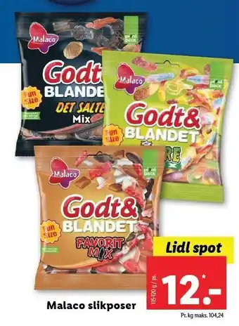 Lidl Malaco slikposer tilbud