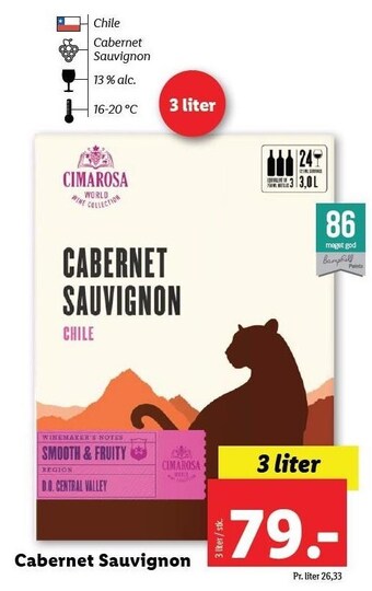Lidl Cabernet sauvignon tilbud