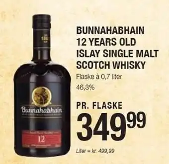 Bunnahabhain 12 years old islay single malt scotch whisky