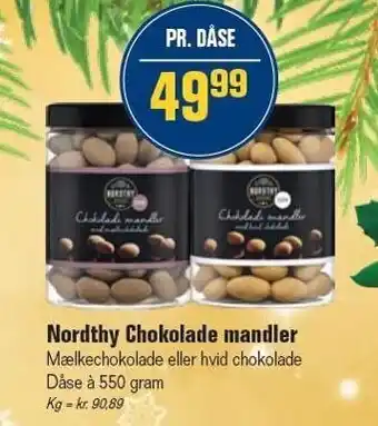 Otto Duborg Nordthy chokolade mandler tilbud