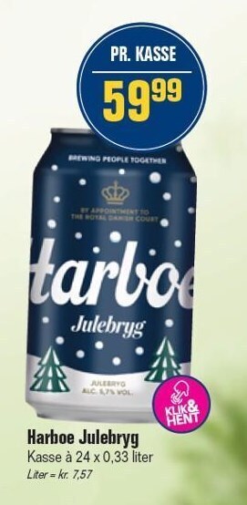 Otto Duborg Harboe julebryg tilbud