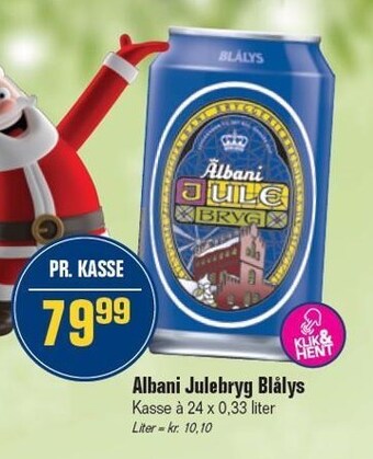 Otto Duborg Albani julebryg blålys tilbud
