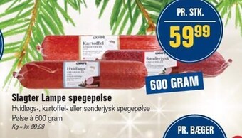 Otto Duborg Slagter lampe spegepølse tilbud