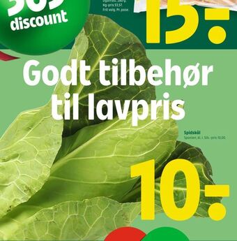 Coop 365 Spidskål tilbud