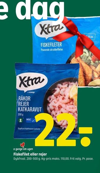 Coop 365 Fiskefilet eller rejer tilbud