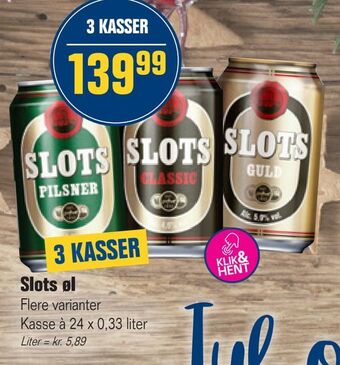Otto Duborg Slots øl tilbud