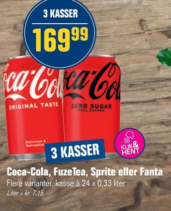 Otto Duborg Coca-cola, fuzetea, sprite eller fanta tilbud