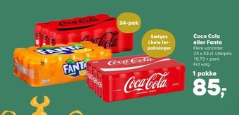 SuperBrugsen Coca cola eller fanta tilbud