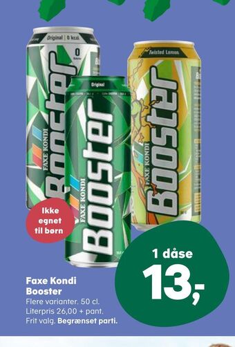 SuperBrugsen Faxe kondi booster tilbud