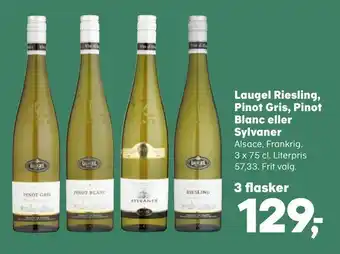 Laugel riesling, pinot gris, pinot blanc eller sylvaner