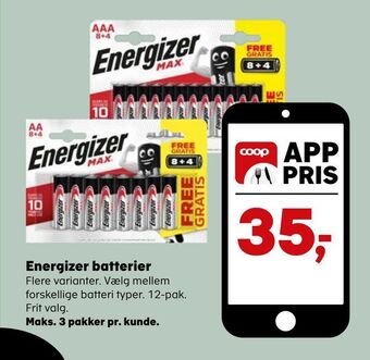 Energizer batterier