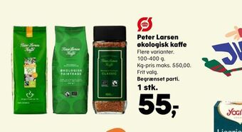 SuperBrugsen Peter larsen økologisk kaffe tilbud