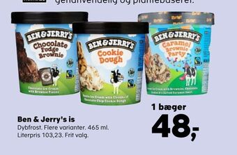 SuperBrugsen Ben & jerry's is tilbud