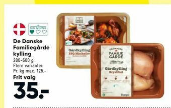 Bilka De Danske Familiegårde kylling tilbud