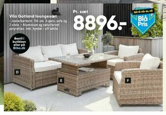 Bilka Vila Gotland loungesæt tilbud