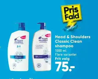 Bilka Head & Shoulders Classic Clean shampoo tilbud