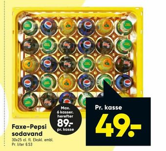 Bilka Faxe-Pepsi sodavand tilbud
