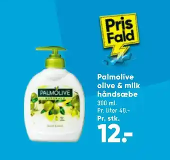 Bilka Palmolive olive & milk håndsæbe tilbud