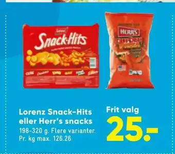 Lorenz Snack-Hits eller Herr's snacks