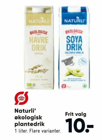 Bilka Naturli' økologisk plantedrik tilbud
