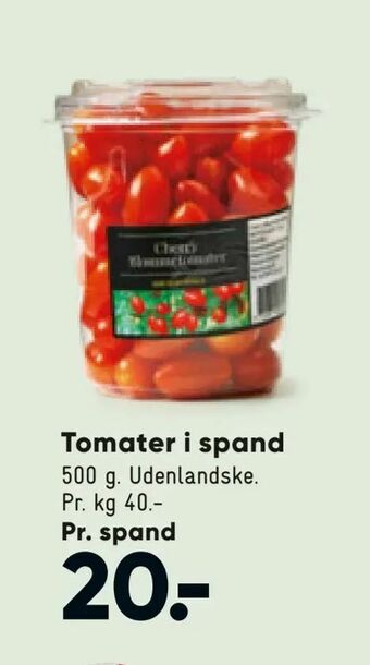 Bilka Tomater i spand tilbud