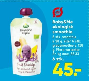 Baby&Me økologisk smoothie