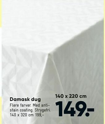Bilka Damask dug tilbud