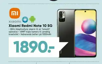 Bilka Xiaomi Redmi Note 10 5G tilbud